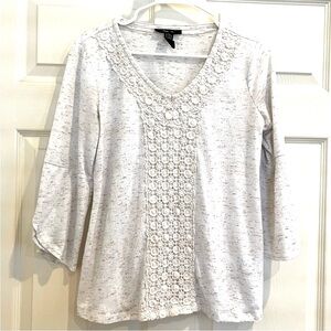 STYLE & CO split accent top